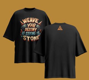 Yazı Tasarımlı Oversize Tişört